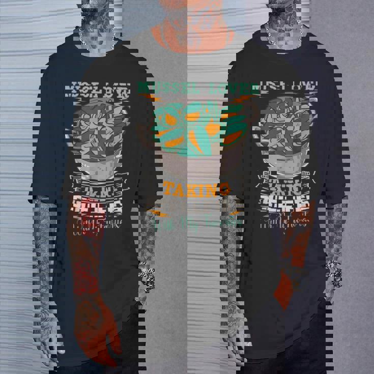 ムール貝 シーフード 貝 料理 グルメ 料理用 Tシャツ 彼への贈り物