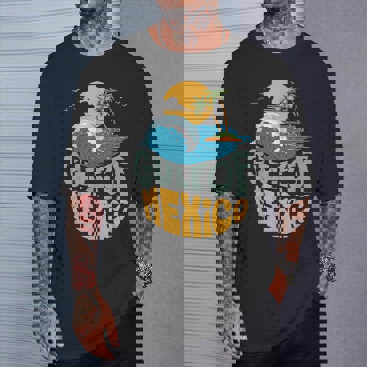 メキシコ湾 1550 レトロ ビーチ ゴルフォ・デ・メキシコ メンズ レディース Tシャツ 彼への贈り物