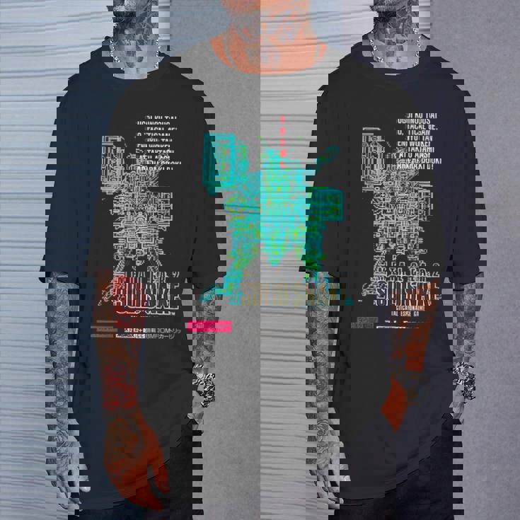 メタルギアボックス アートジャパン レトロ ゲーマー クラシック 8ビット ステルス Tシャツ 彼への贈り物