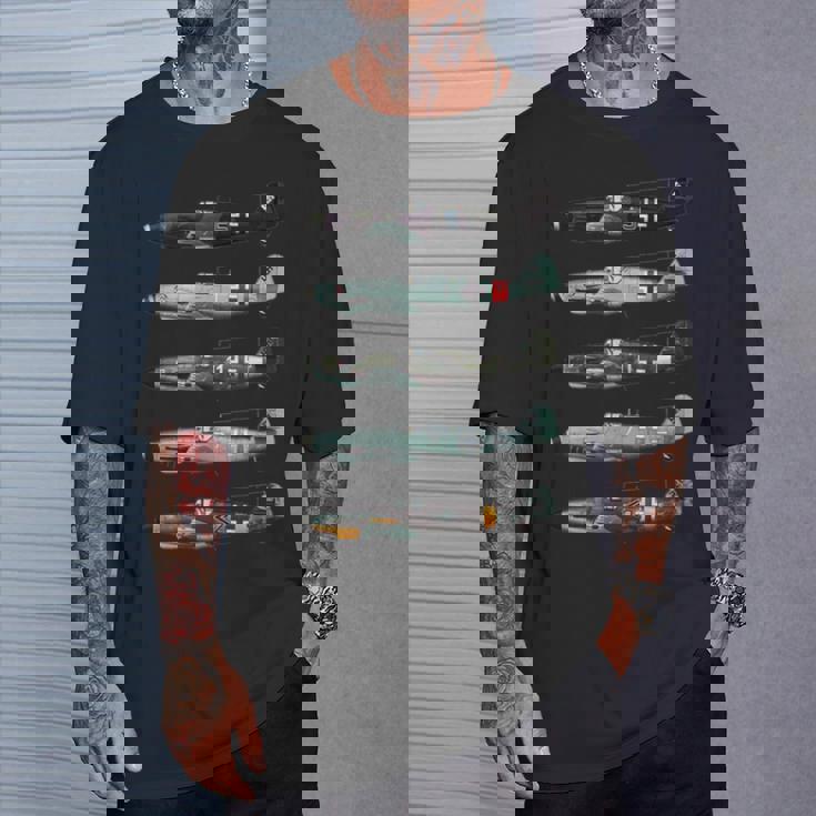 メッサーシュミットbf109ドイツww2ファイター Tシャツ 彼への贈り物