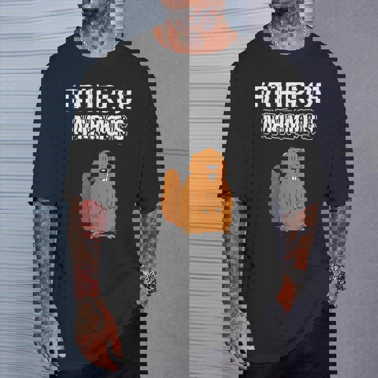 メンズ・ボーイズ・マーモット・パパ 父の日 マーモットの父 Tシャツ 彼への贈り物