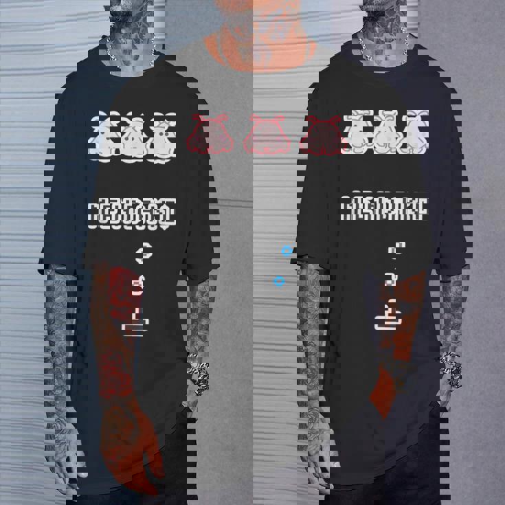 メンダコ《インベーダー》【どうぶつフレンズ】ゲーム パロディ 水族館 ゆるくて かわいい 面白い 動物 キャラクター Tシャツ 彼への贈り物