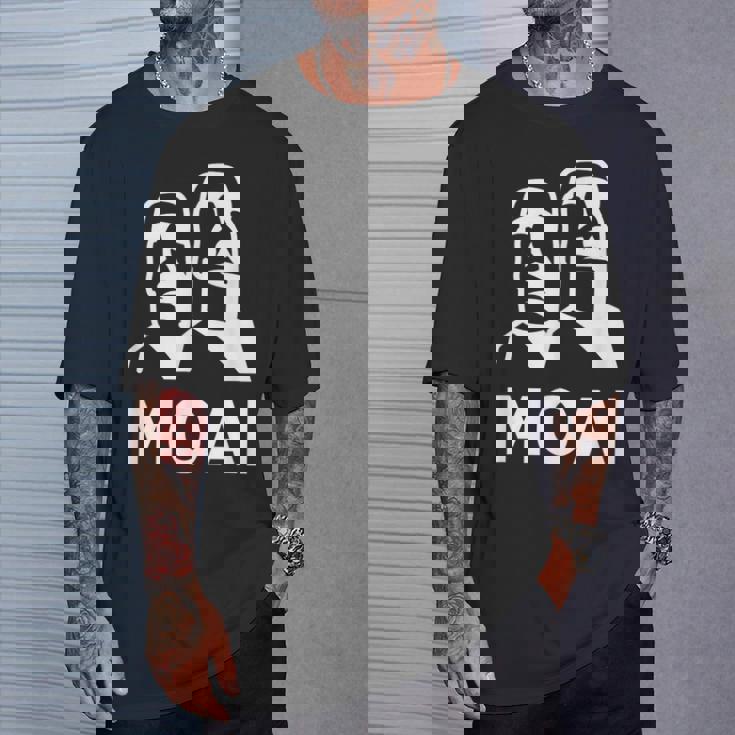 モアイ像 イースター島の頭 ポリネシア Tシャツ 彼への贈り物