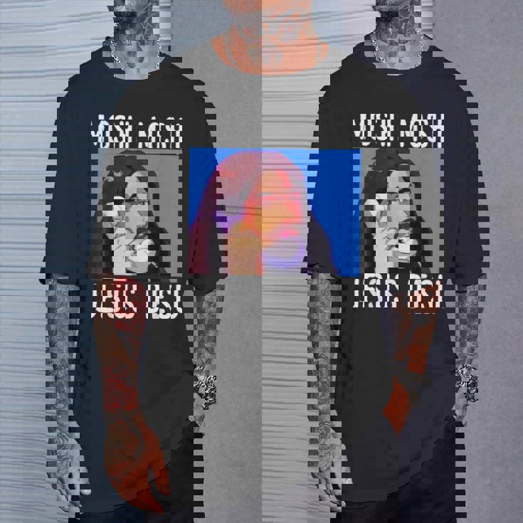 モシ・モシ・ジーザス・デス面白い Tシャツ 彼への贈り物