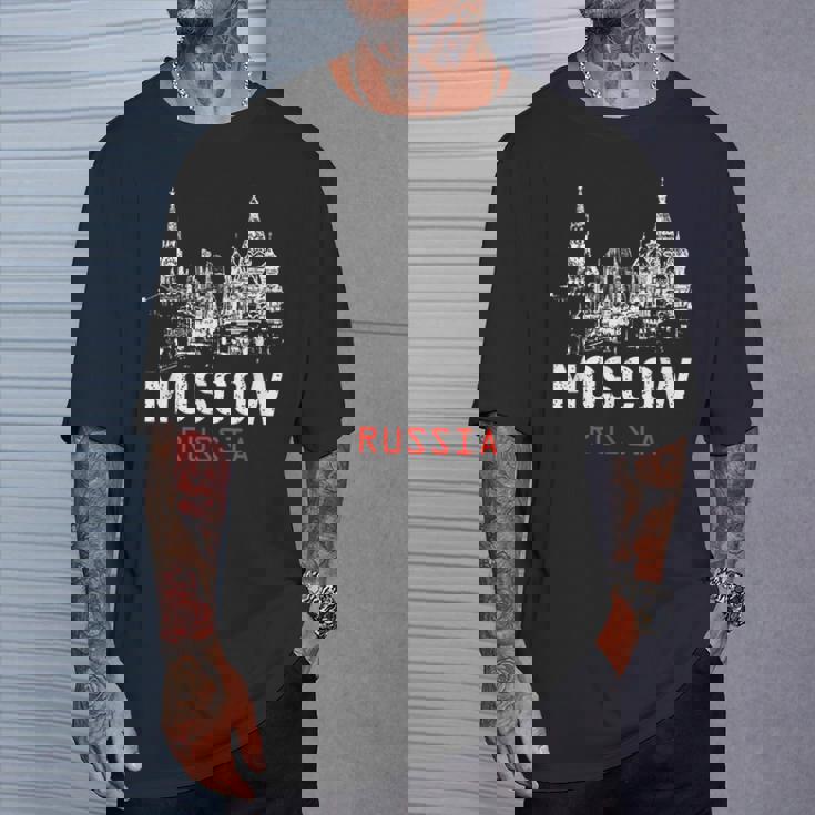 モスクワ ロシア Tシャツ 彼への贈り物