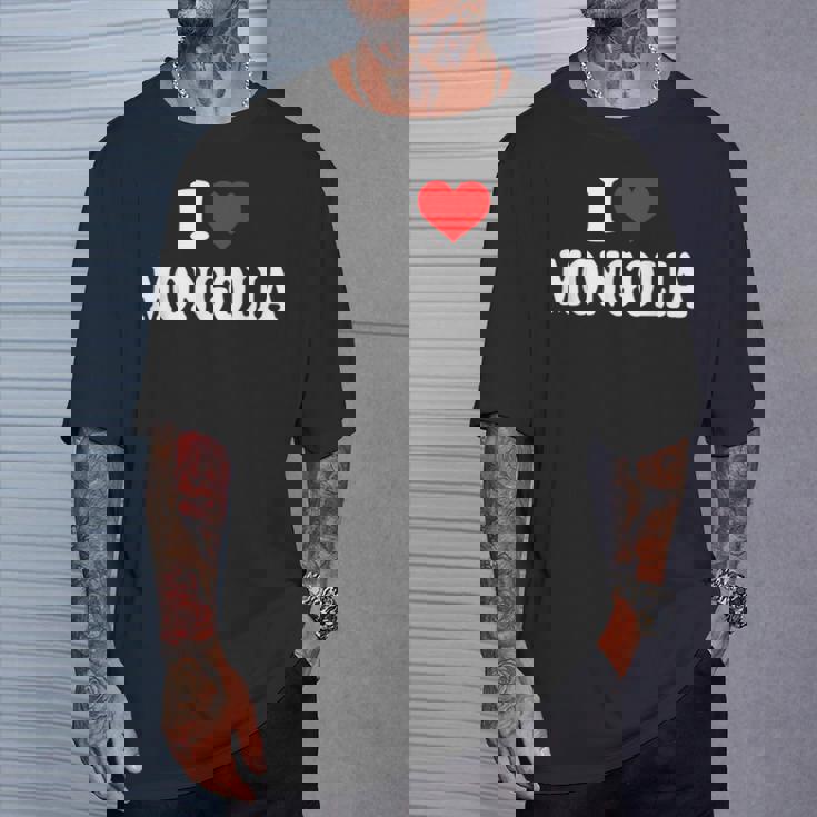 モンゴル I Love Mongolia Tシャツ 彼への贈り物