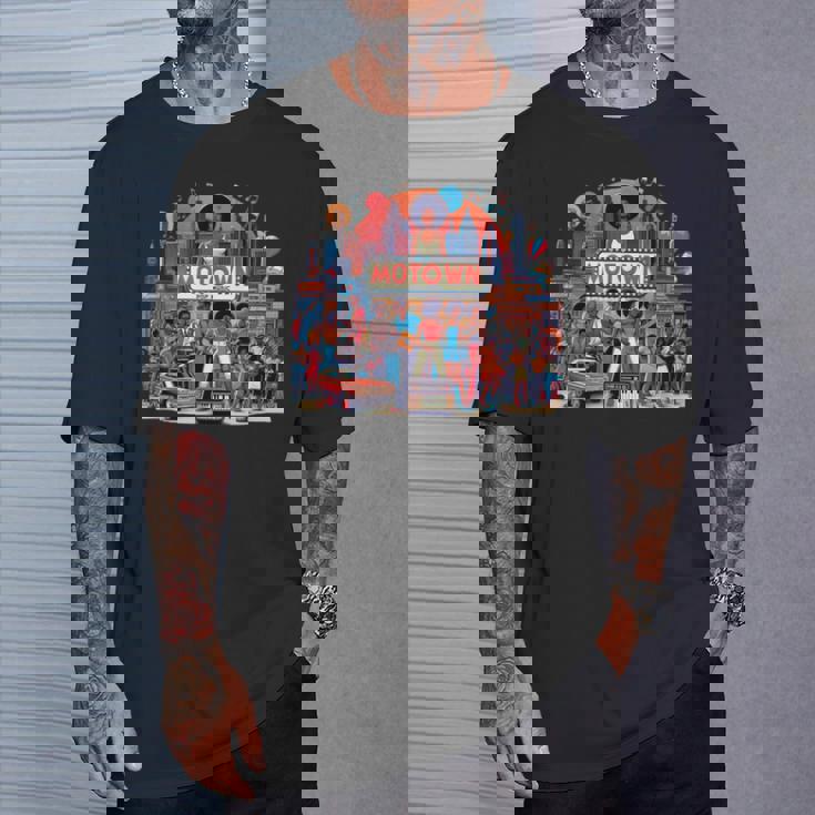 モータウン時代の懐かしい音楽デザイン Tシャツ 彼への贈り物