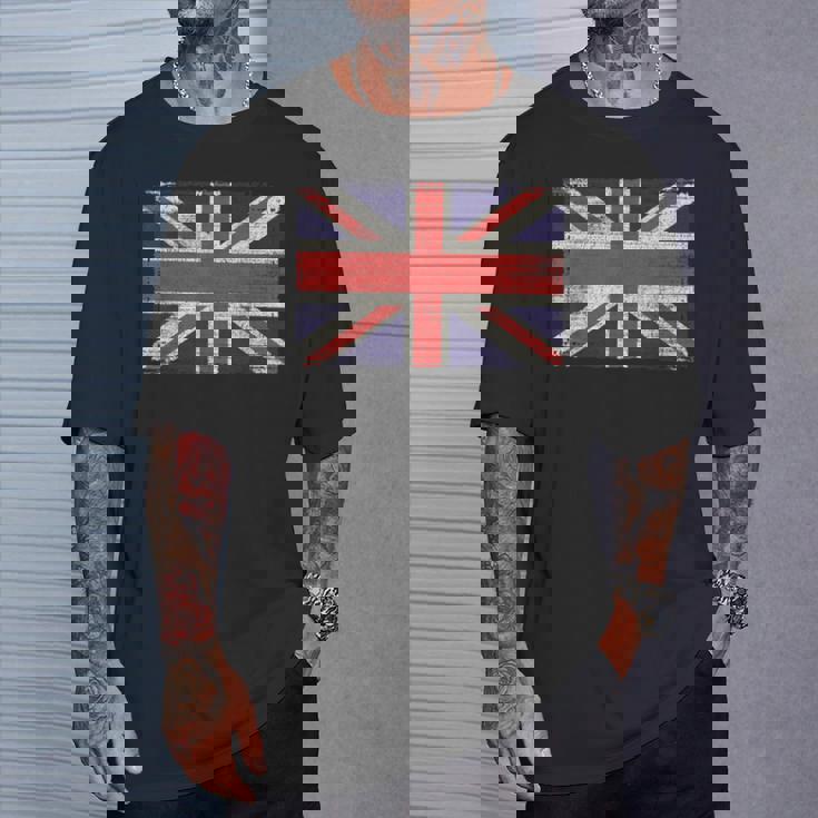 ユニオンジャック ヴィンテージ 英国国旗 ブリティッシュレトロフラッグ Tシャツ 彼への贈り物