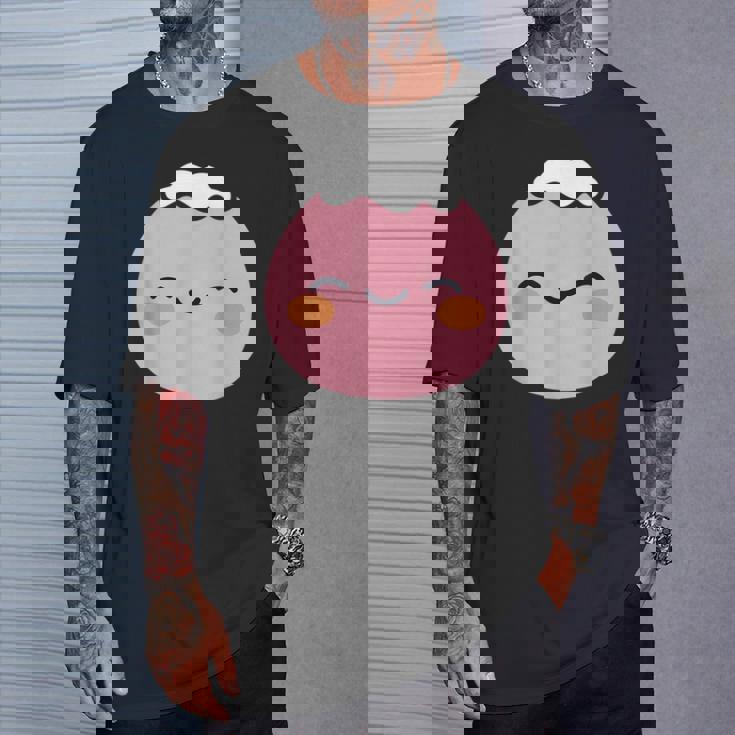 ユーモア餅 シンプルでミニマルな和スイーツ餅 Mochi Tシャツ 彼への贈り物