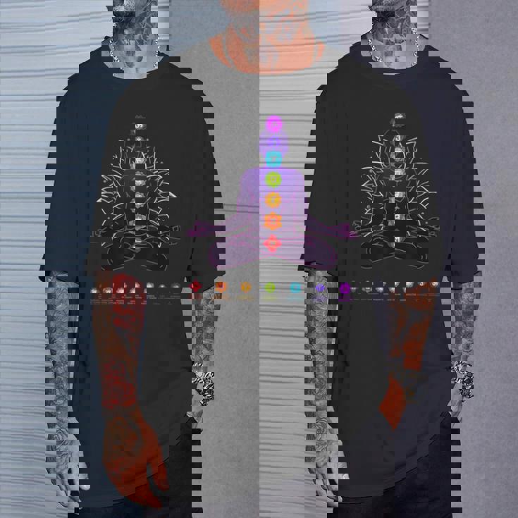 ヨガ チャクラ スピリチュアル ボディ システム 瞑想 Tシャツ 彼への贈り物