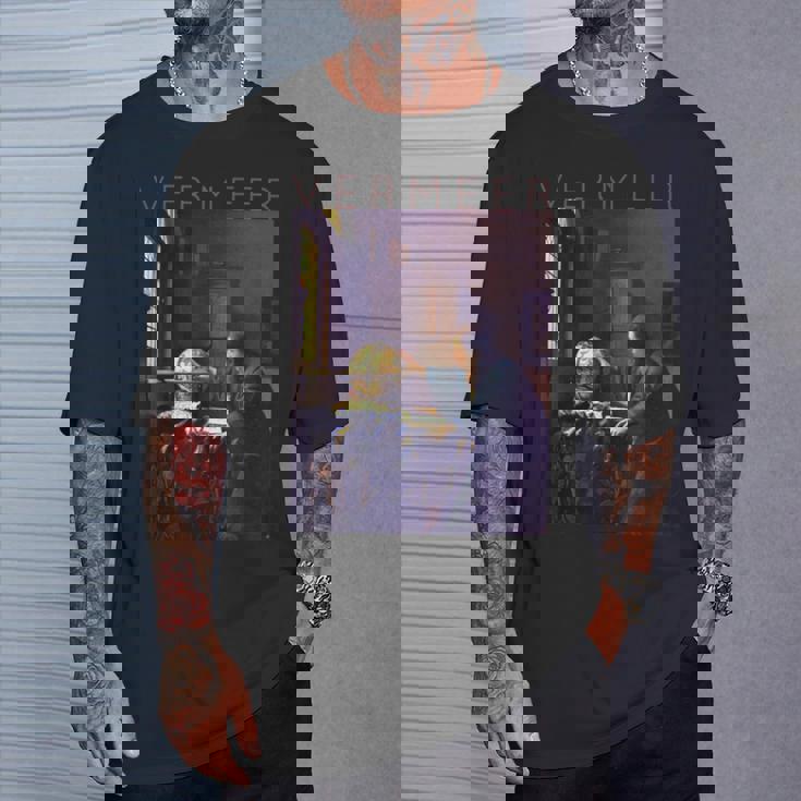 ヨハネス フェルメール アーティストのためのアート 天文学者 Tシャツ 彼への贈り物