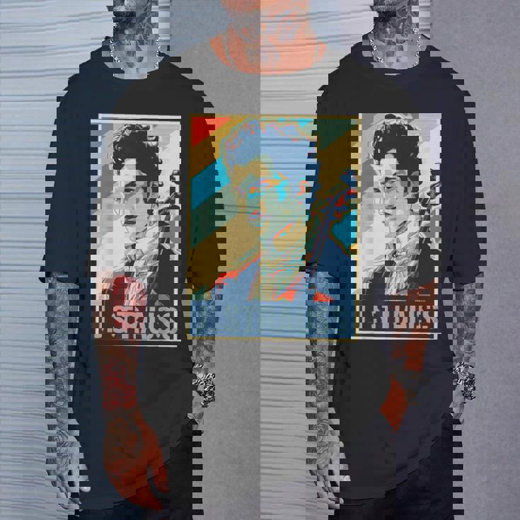 ヨハン・シュトラウス ポスター ミュージシャン 作曲家 Tシャツ 彼への贈り物