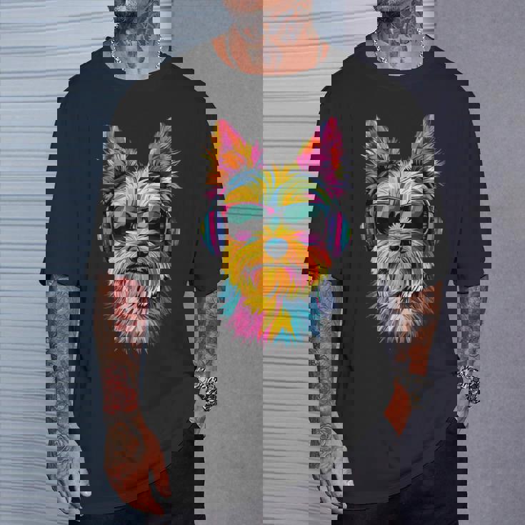 ヨークシャーテリア サングラス 愛犬家 スウィートヨーキー Tシャツ 彼への贈り物