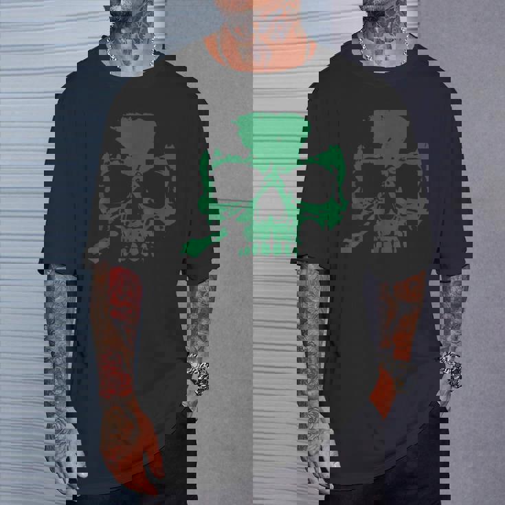 ラッキースカル クローバー Tシャツ 彼への贈り物