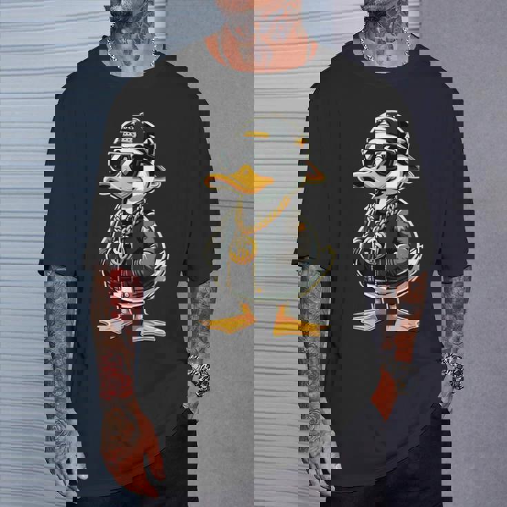 ラッパー スタイルの黄色いアヒルの子 ヒップホップ アヒルの子 Tシャツ 彼への贈り物