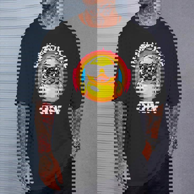 ラバーダッキークルーアイラブダックスラバーズファニーラバーダック Tシャツ 彼への贈り物