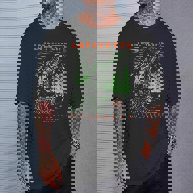 ラファイエット コロラド クール 旅行 お土産 素朴なラファイエット Tシャツ 彼への贈り物