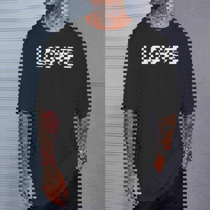 ラブエステティックラブボールドテキストメンズ Tシャツ 彼への贈り物