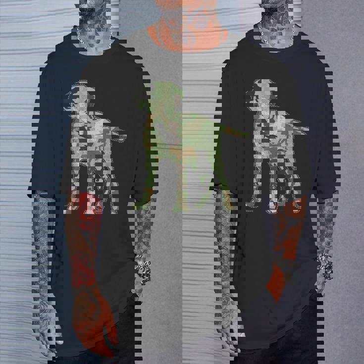 ラブラドール 迷彩 Tシャツ 彼への贈り物