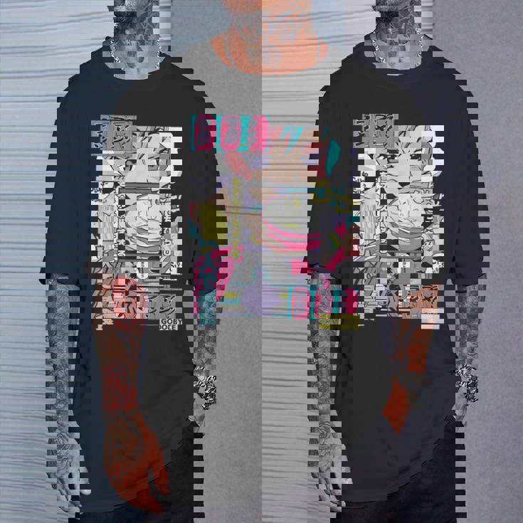 ラーメン屋日本のアニメ・マンガ・コミックパネルaporwave Tシャツ 彼への贈り物