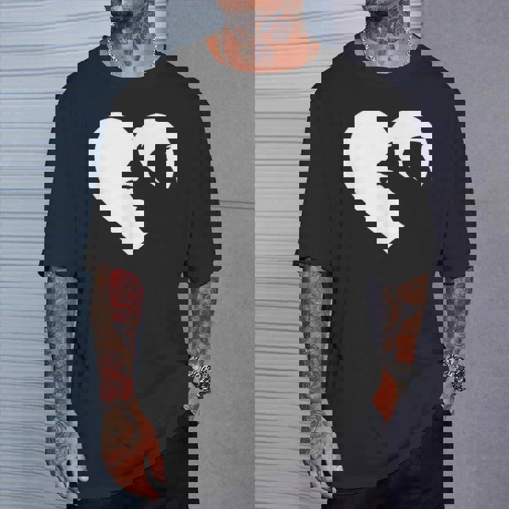 リス どんぐり 森 動物好き ハートツリー シマリス ナッツ Tシャツ 彼への贈り物