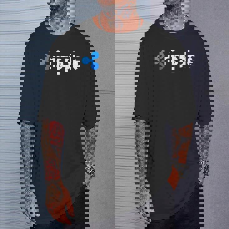 リップルロゴ クリプトxrpコイン 暗号通貨 Tシャツ 彼への贈り物
