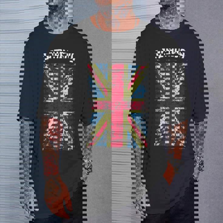 リバプール ギフト リバプール イングランド グレートブリテン Tシャツ 彼への贈り物