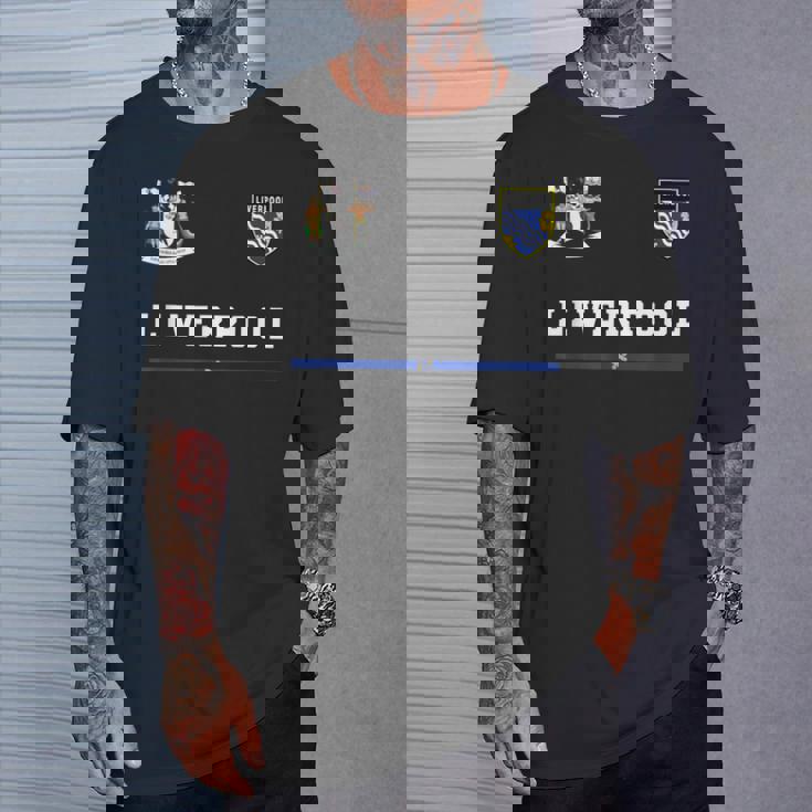 リバプール スポーツサッカージャージー フラッグ フットボール Tシャツ 彼への贈り物