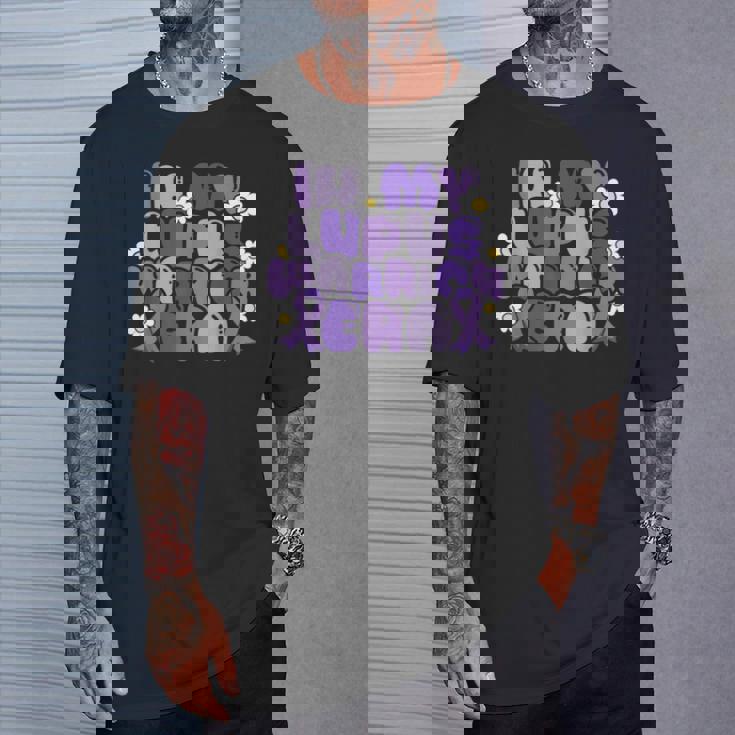 ループス・アウェアネス Lupus Warrior Era Wear Purple Ribbon Groovy Tシャツ 彼への贈り物