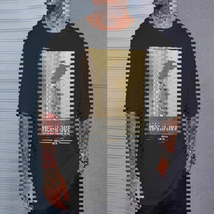 ルーヴル美術館 パリ フランス 翼のある勝利 筆プリント Tシャツ 彼への贈り物