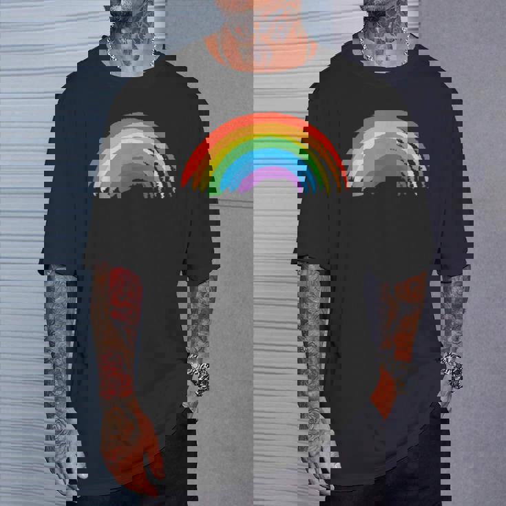 レインボーデザイン レインボー Tシャツ 彼への贈り物