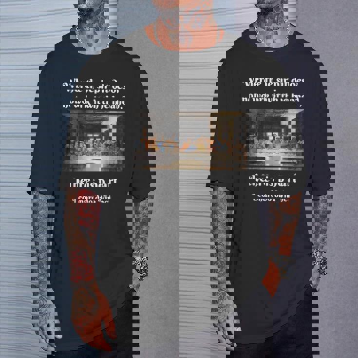 レオナルド・ダ・ヴィンチ 最後の晩餐 絵画 名画 天才美術 Tシャツ 彼への贈り物