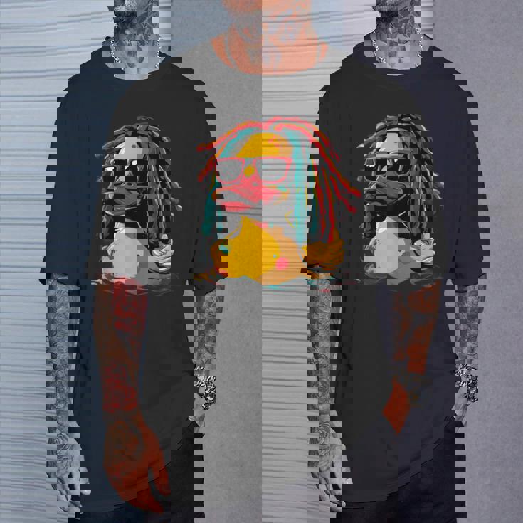 レゲエ ラバー アヒル ゴム アヒルの子 ジャマイカ ジャマイカ ルーツ Tシャツ 彼への贈り物