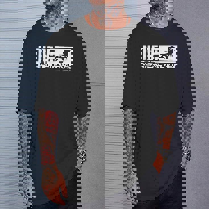 レスキューダイバー ヴィンテージ ダメージ加工 スキューバダイビング ダイバー Tシャツ 彼への贈り物