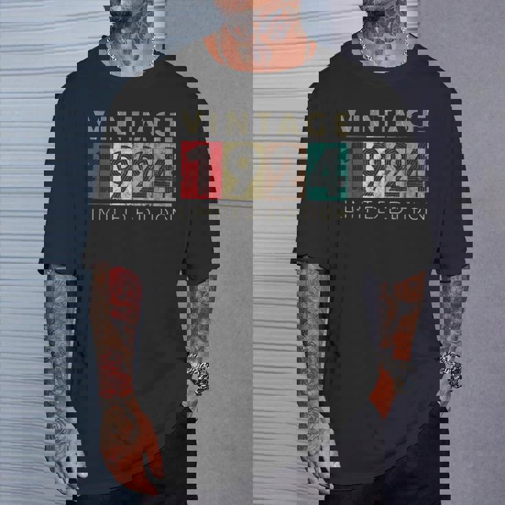 レトロ 99歳 ヴィンテージ 1924 限定版 99歳の誕生日 Tシャツ 彼への贈り物