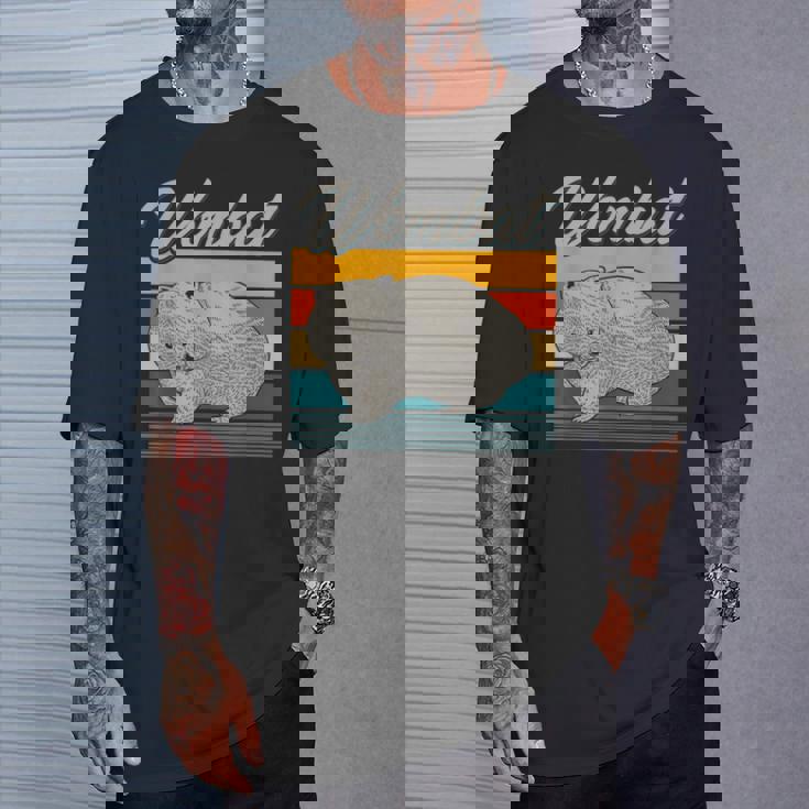 レトロ アウトバック オージー 動物園 キーパー オーストラリア ウォンバット Tシャツ 彼への贈り物