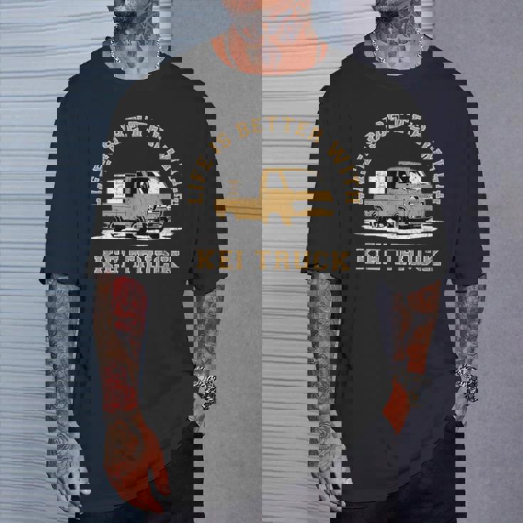 レトロ クラシック 軽トラック ピックアップトラック ヴィンテージデザイン Tシャツ 彼への贈り物