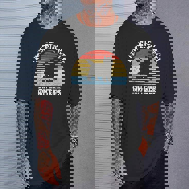 レトロ ケアンテリア 犬 Tシャツ 彼への贈り物