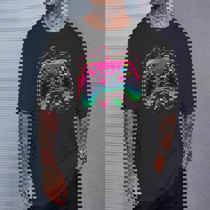 レトロ ゲーミング コントローラー ゲーマー ビデオ ゲーム コントローラー Tシャツ 彼への贈り物