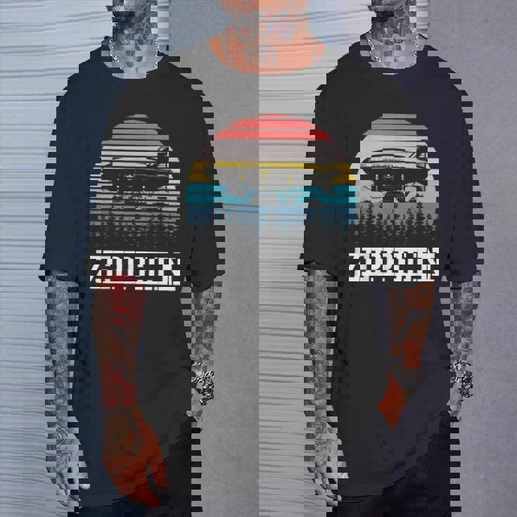 レトロ ツェッペリン 70年代 80年代 飛行船 ツェッペリン ツェップリン Tシャツ 彼への贈り物