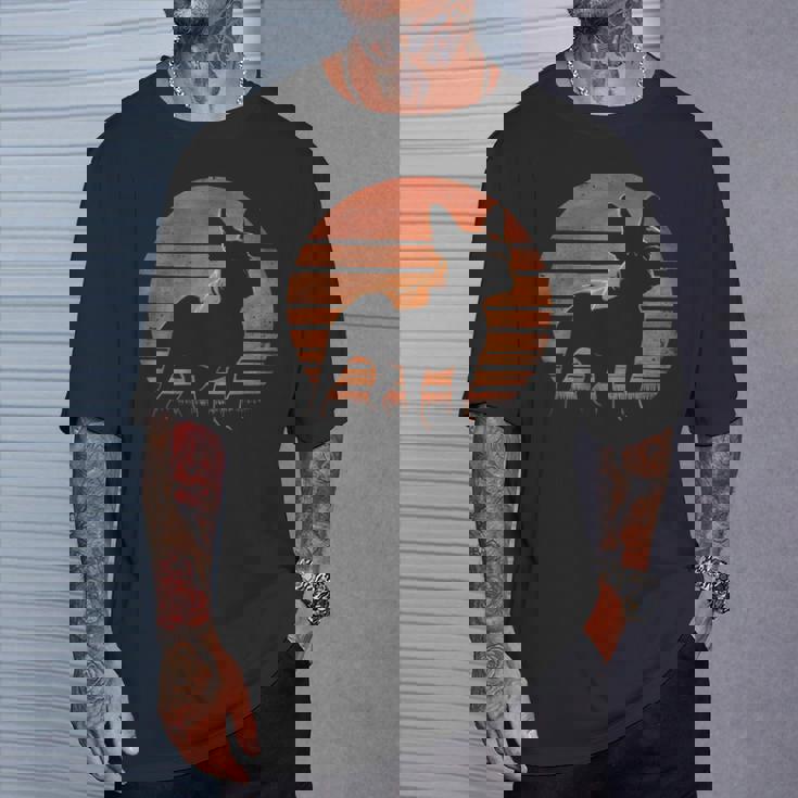 レトロ デザイン フレンチ ブルドッグ Tシャツ 彼への贈り物