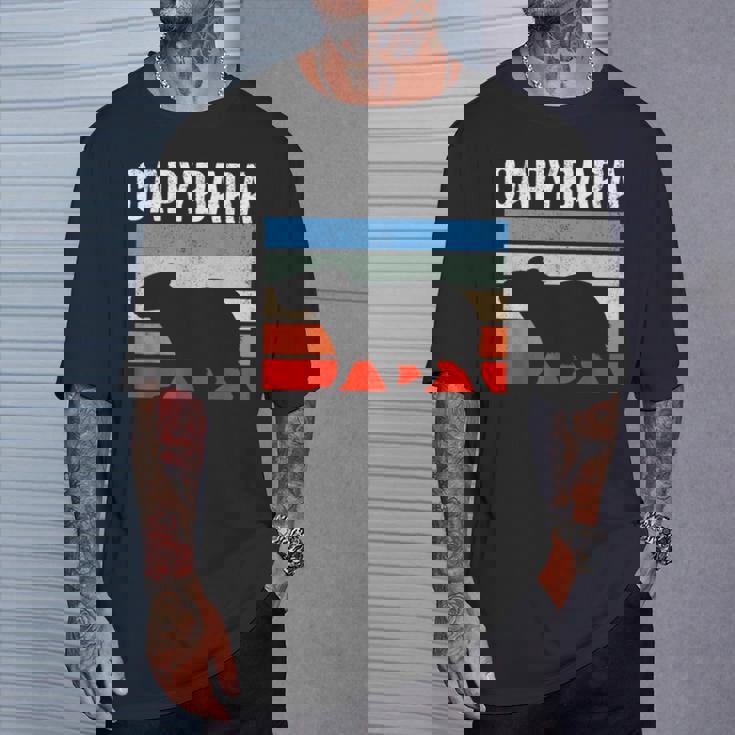 レトロ ビンテージ カピバラ かわいい 動物 Tシャツ 彼への贈り物