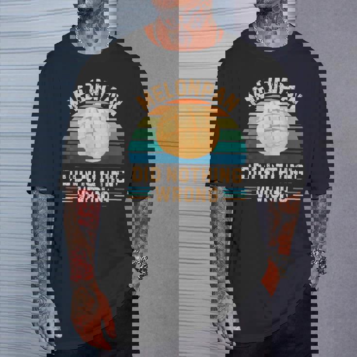 レトロ メロンパン Did Nothing Wrong ヴィンテージ メロンパン 食品愛好家 Tシャツ 彼への贈り物