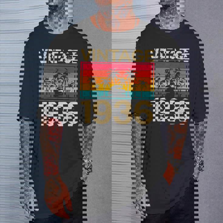 レトロ ヴィンテージ 1936 誕生日 Tシャツ 彼への贈り物