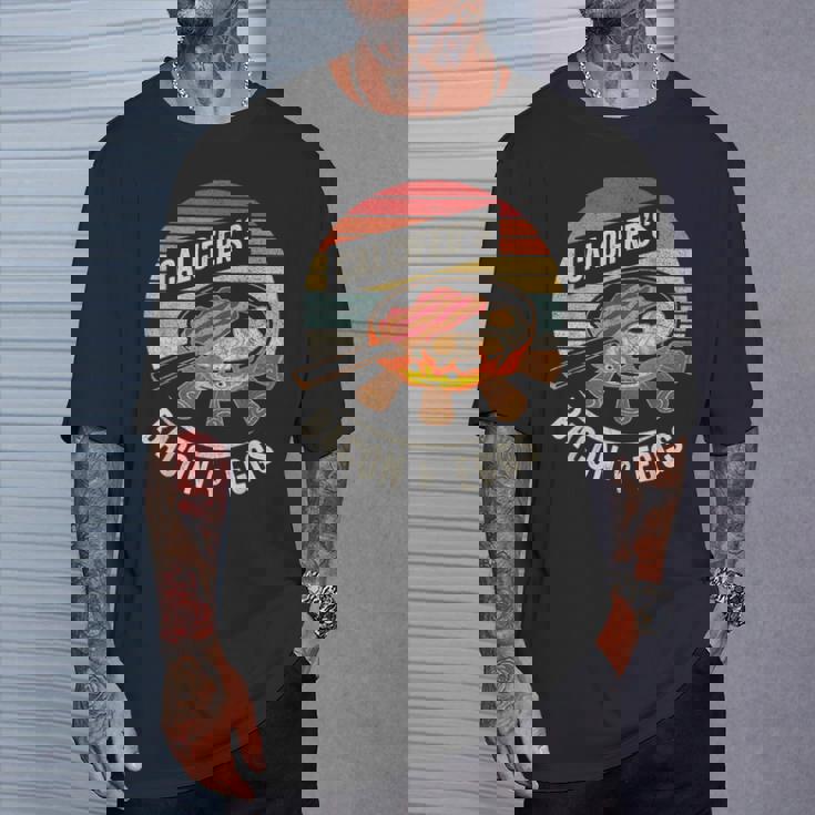 レトロ ヴィンテージ カルシファーのベーコンと卵料理 食品愛好家 Tシャツ 彼への贈り物