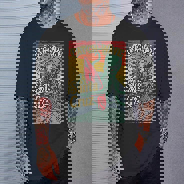 レトロ ヴィンテージ サーフ クラブ オクトパス Ca サンタクルーズ Tシャツ 彼への贈り物