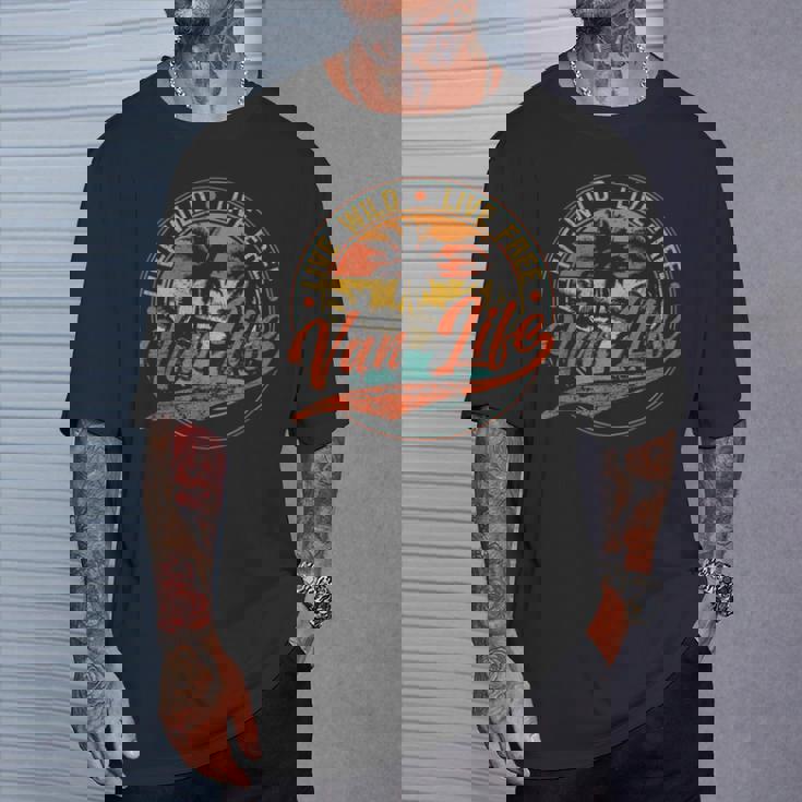 レトロ ヴィンテージ バン ライフ Tシャツ 彼への贈り物