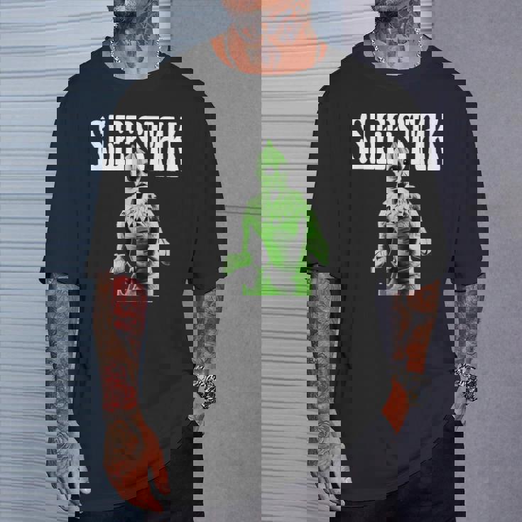 レトロなスリースタック爬虫類エイリアンのグラフィック。 Tシャツ 彼への贈り物