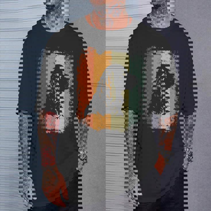 レトロなデザインのアメリカンコッカースパニエルドッグ Tシャツ 彼への贈り物