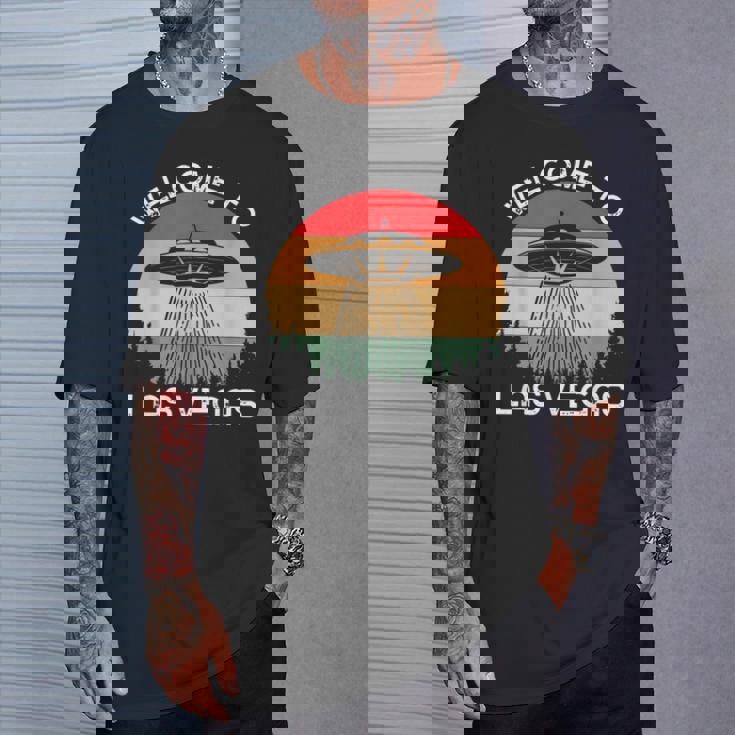 レトロベガス Ufo サイティング エイリアン メンズ レディース Tシャツ 彼への贈り物